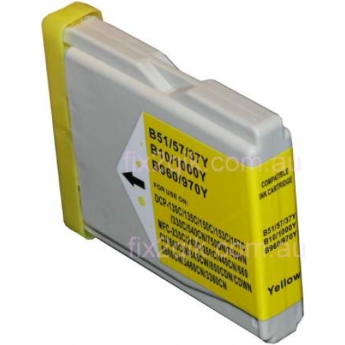 Brother LC37/57 Yellow Compatible Ink Cartridge